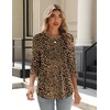 Zeagoo 3/4 Length Sleeve Womens Tops Crew Neck Shirts Dressy Casual Tunics(An136)