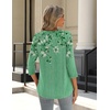 Zeagoo 3/4 Length Sleeve Womens Tops Crew Neck Shirts Dressy Casual Tunics(Bf180)