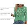 Zeagoo 3/4 Length Sleeve Womens Tops Crew Neck Shirts Dressy Casual Tunics(Bf180)
