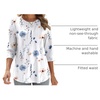 Zeagoo 3/4 Length Sleeve Womens Tops Crew Neck Shirts Dressy Casual Tunics(Bf290)