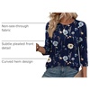 Zeagoo 3/4 Length Sleeve Womens Tops Crew Neck Shirts Dressy Casual Tunics(Bf318)