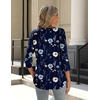 Zeagoo 3/4 Length Sleeve Womens Tops Crew Neck Shirts Dressy Casual Tunics(Bf318)