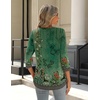 Zeagoo 3/4 Length Sleeve Womens Tops Crew Neck Shirts Dressy Casual Tunics(Mz839)