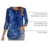Zeagoo 3/4 Length Sleeve Womens Tops Crew Neck Shirts Dressy Casual Tunics(Mz845)