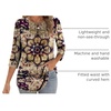 Zeagoo 3/4 Length Sleeve Womens Tops Crew Neck Shirts Dressy Casual Tunics(Mz857)