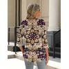 Zeagoo 3/4 Length Sleeve Womens Tops Crew Neck Shirts Dressy Casual Tunics(Mz857)