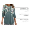 Zeagoo 3/4 Length Sleeve Womens Tops Crew Neck Shirts Dressy Casual Tunics(Wf71)