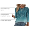 Zeagoo 3/4 Length Sleeve Womens Tops Crew Neck Shirts Dressy Casual Tunics(Xh363)