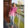 Zeagoo 3/4 Length Sleeve Womens Tops Crew Neck Shirts Dressy Casual Tunics(Xh370)