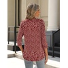 Zeagoo 3/4 Length Sleeve Womens Tops Crew Neck Shirts Dressy Casual Tunics(Xh518)