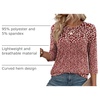 Zeagoo 3/4 Length Sleeve Womens Tops Crew Neck Shirts Dressy Casual Tunics(Xh518)