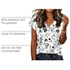 Zeagoo Women Satin V Neck Blouse Cap Short Sleeve Business Casual Top S-2XL(Sf291)