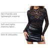 Zeagoo Womens Mesh Long Sleeve Tops Mock Neck Going Out See Through Shirts(Jh255)