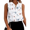 Zeagoo Women’s Sleeveless Button Down Collared Shirts Business Casual Tops(Bf112)