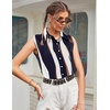 Zeagoo Women’s Sleeveless Button Down Collared Shirts Business Casual Tops(Cx327)