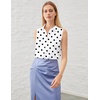 Zeagoo Women’s Sleeveless Button Down Collared Shirts Business Casual Tops(Jh592)