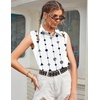 Zeagoo Women’s Sleeveless Button Down Collared Shirts Business Casual Tops(Jh599)