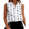 Zeagoo Women’s Sleeveless Button Down Collared Shirts Business Casual Tops(Jh599)