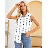 Zeagoo Women’s Sleeveless Button Down Collared Shirts Business Casual Tops(Jh599)