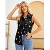 Zeagoo Women’s Sleeveless Button Down Collared Shirts Business Casual Tops(Jh601)