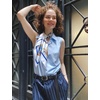 Zeagoo Women’s Sleeveless Button Down Collared Shirts Business Casual Tops(Light Blue)