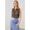 Zeagoo Women’s Sleeveless Button Down Collared Shirts Business Casual Tops(Mz721)
