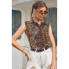 Zeagoo Women’s Sleeveless Button Down Collared Shirts Business Casual Tops(Mz721)