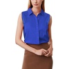 Zeagoo Women’s Sleeveless Button Down Collared Shirts Business Casual Tops(Royal Blue)