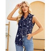 Zeagoo Women’s Sleeveless Button Down Collared Shirts Business Casual Tops(Sf180)