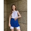 Zeagoo Women’s Sleeveless Button Down Collared Shirts Business Casual Tops(White)