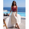 Zeagoo Womens Tank Tops V Neck Ribbed Knit Slim Fit Basic Sleeveless Tops(Wine Red)