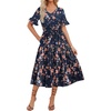 Navy Blue Floral
