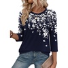 Zeagoo 3/4 Length Sleeve Womens Tops Crew Neck Shirts Dressy Casual Tunics(Sf103)