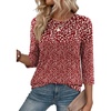 Zeagoo 3/4 Length Sleeve Womens Tops Crew Neck Shirts Dressy Casual Tunics(Xh518)