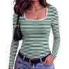 Green White Stripes