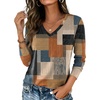 Terracotta Blue Geo Print