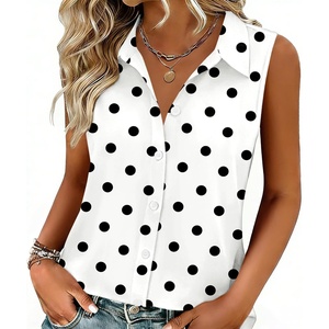 Zeagoo Women’s Sleeveless Button Down Collared Shirts Business Casual Tops(Jh592)