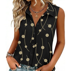 Zeagoo Women’s Sleeveless Button Down Collared Shirts Business Casual Tops(Jh601)