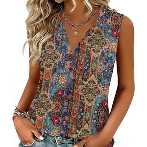 Zeagoo Women’s Sleeveless Button Down Collared Shirts Business Casual Tops(Mz721)
