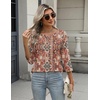 Zeagoo 3/4 Length Sleeve Women Tops Dressy Casual Blouses Work Clothes(Mz896)