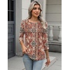 Zeagoo 3/4 Length Sleeve Women Tops Dressy Casual Blouses Work Clothes(Mz896)