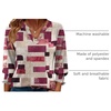 Zeagoo 3/4 Length Sleeve Womens Tops 2025 Floral Womens Blouses V Neck TunicTops with Smocked Cuffs(Multicolor Plaid 509)