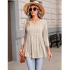 Zeagoo 3/4 Length Sleeve Womens Tops 2026 Blouses for Women Dressy Casual Fashion Clothing V Neck T-Shirts Summer Outfits(Cx318)