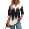 Zeagoo 3/4 Length Sleeve Womens Tops 2026 Blouses for Women Dressy Casual Fashion Clothing V Neck T-Shirts Summer Outfits(Jb204)