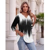 Zeagoo 3/4 Length Sleeve Womens Tops 2026 Blouses for Women Dressy Casual Fashion Clothing V Neck T-Shirts Summer Outfits(Jb204)