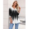 Zeagoo 3/4 Length Sleeve Womens Tops 2026 Blouses for Women Dressy Casual Fashion Clothing V Neck T-Shirts Summer Outfits(Jb204)