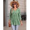 Zeagoo 3/4 Length Sleeve Womens Tops 2026 Blouses for Women Dressy Casual Fashion Clothing V Neck T-Shirts Summer Outfits(Jh560)