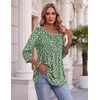 Zeagoo 3/4 Length Sleeve Womens Tops 2026 Blouses for Women Dressy Casual Fashion Clothing V Neck T-Shirts Summer Outfits(Jh560)