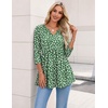 Zeagoo 3/4 Length Sleeve Womens Tops 2026 Blouses for Women Dressy Casual Fashion Clothing V Neck T-Shirts Summer Outfits(Jh560)