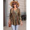 Zeagoo 3/4 Length Sleeve Womens Tops 2026 Blouses for Women Dressy Casual Fashion Clothing V Neck T-Shirts Summer Outfits(Mz721)